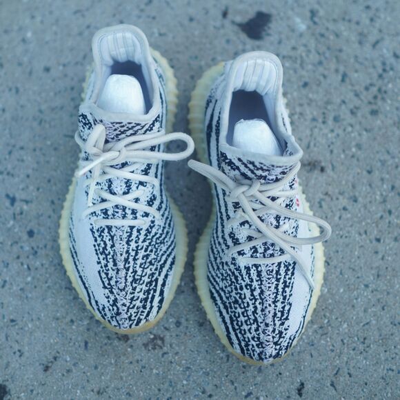 Adidas Yeezy Boost 350 V2 Zebra Men\'s Size 6 White Black Red CP9654 2017 main image 11